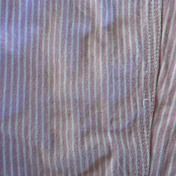 OshKosh B'gosh Light Pink Striped Overalls Vintage? Toddler Size 24 months - Picture 4 of 11